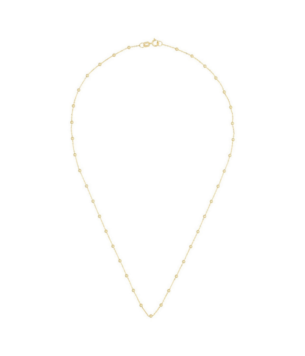 Chaîne Boules En Or Jaune 43Cm - Or Jaune