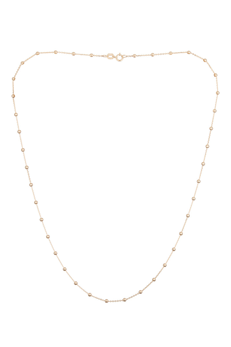 Ball Chain In 375/1000 Yellow Gold 43Cm - 375/1000 Yellow Gold