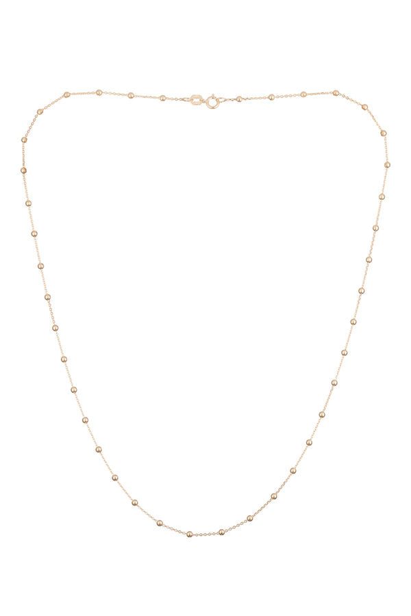 Ball Chain In 375/1000 Yellow Gold 43Cm - 375/1000 Yellow Gold