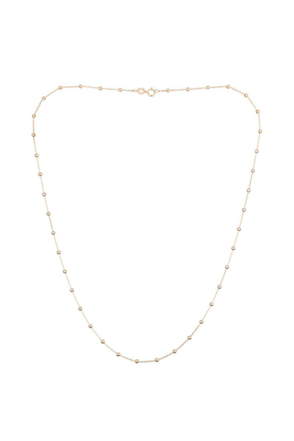 Ball Chain In 375/1000 Yellow Gold 43Cm