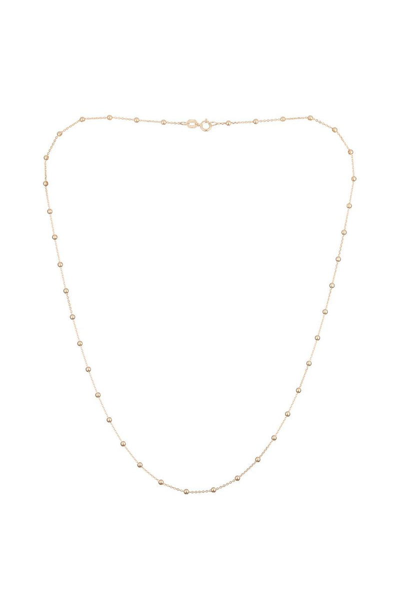 Ball Chain In 375/1000 Yellow Gold 43Cm