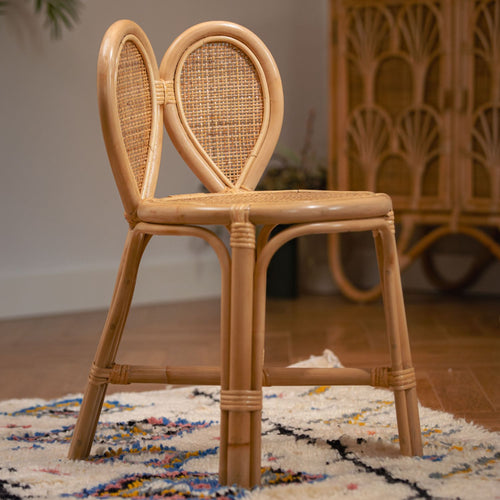 Junior Rattan And Cane Chair - Palmito - Natural