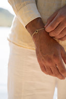 Bracelet Effusion - Or Noir Pailleté