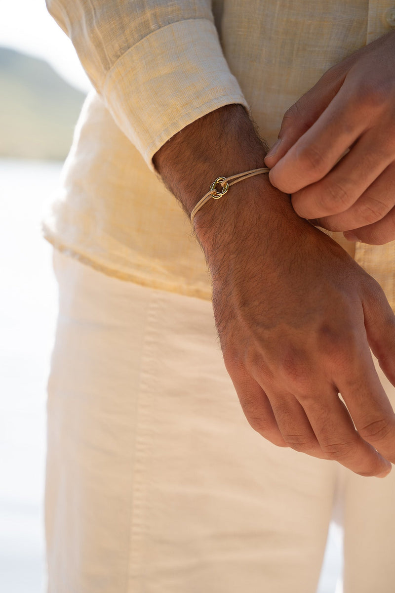 Bracelet Effusion - Or Noir Pailleté