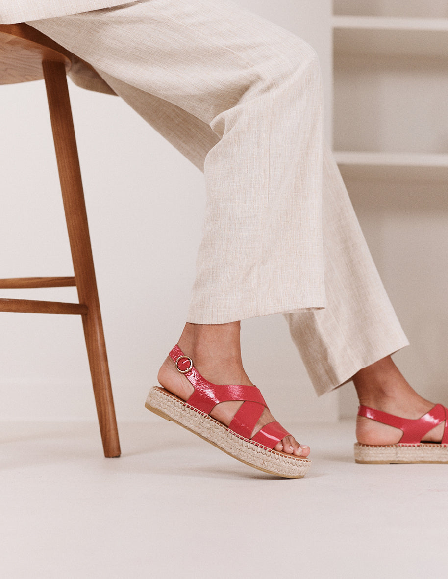 Espadrille en cuir Chantal - M.Moustache
