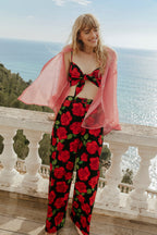 CHEMISE OMER POIS ROUGE