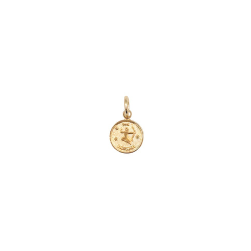 Charm Médaille Astro Small - Sagittaire - Or