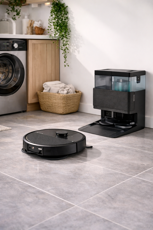 Roomba Plus 505 Combo + Base AutoWash - Noir