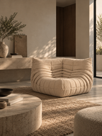 Togo Corner Chair - Velvet - Beige