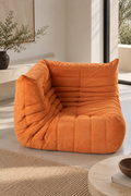 Chauffeuse D'Angle Togo - Tissu - Orange