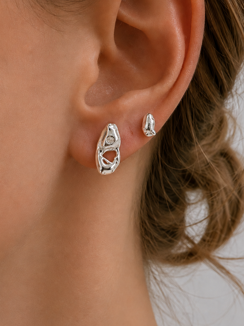 Boucles D'Oreilles Organic Stud 11