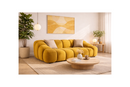 Ava - Canapé - 3 Places - Velours Texturé - Jaune