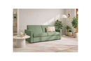Julia - Sofá cama convertible de uso diario - 3 plazas - Tela - Verde