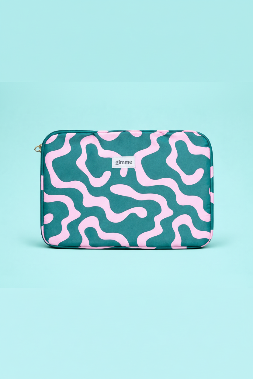 Pochette D'Ordinateur Bubble Verte