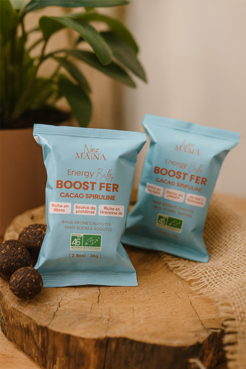 Snack Boost De Fer : energy balls maternité