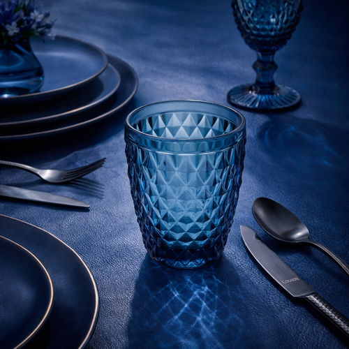 Lot De 6 Gobelets 22 Cl - Strass - Bleu