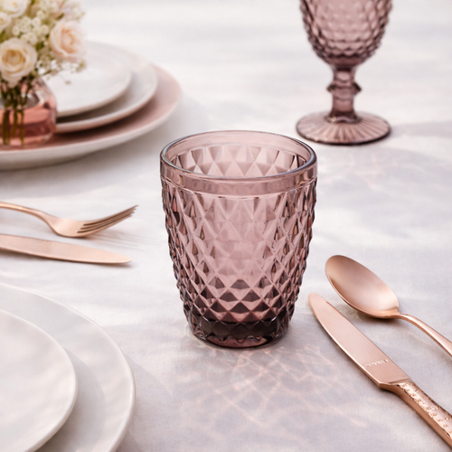 Lot De 6 Gobelets 22 Cl - Strass - Pourpre