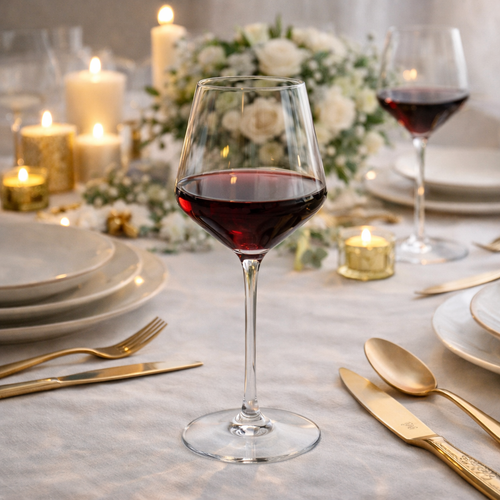 Lot De 8 Verres À Pied 38Cl - Diamantis - Translucide