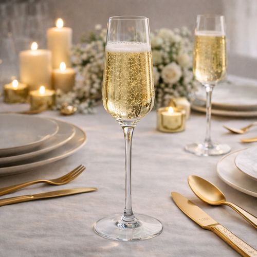 Lot De 8 Flûtes 23Cl - Diamantis - Translucide