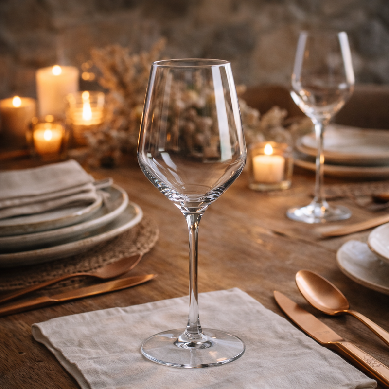 6 Verres À Pied 45Cl - Transparent