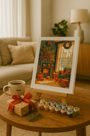 Peinture Par Numéros - Feu De Cheminée À Noël - Toile Roulée