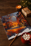 Peinture Par Numéros - Noël À L’Heure Dorée - Toile Roulée