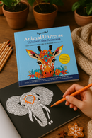 Livre De Coloriage Adulte - L'Univers Des Animaux - 50 Pages