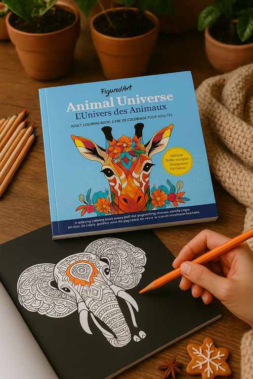 Livre De Coloriage Adulte - L'Univers Des Animaux - 50 Pages