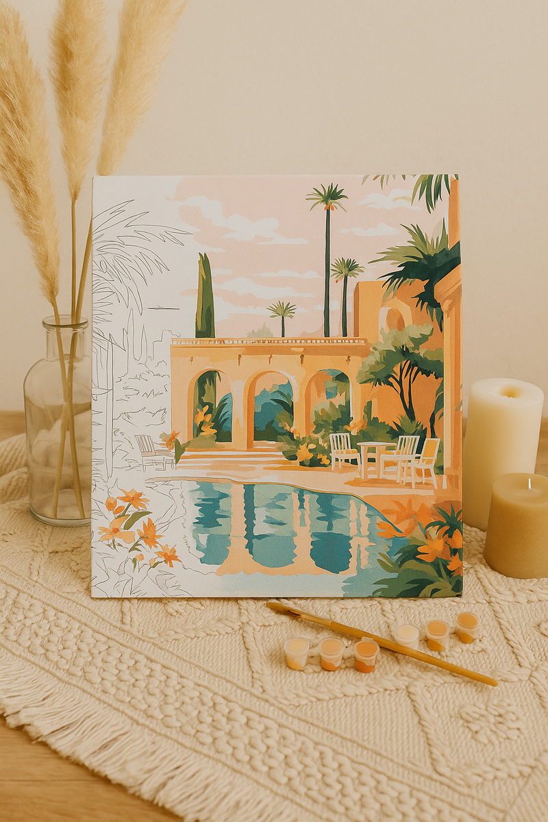 Peinture Par Numéros - Villa Luxeuse À Marrakech