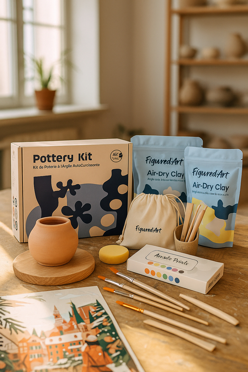 Kit De Poterie Argile Autodurcissante