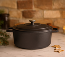 Cocotte Ovale En Fonte - Noir