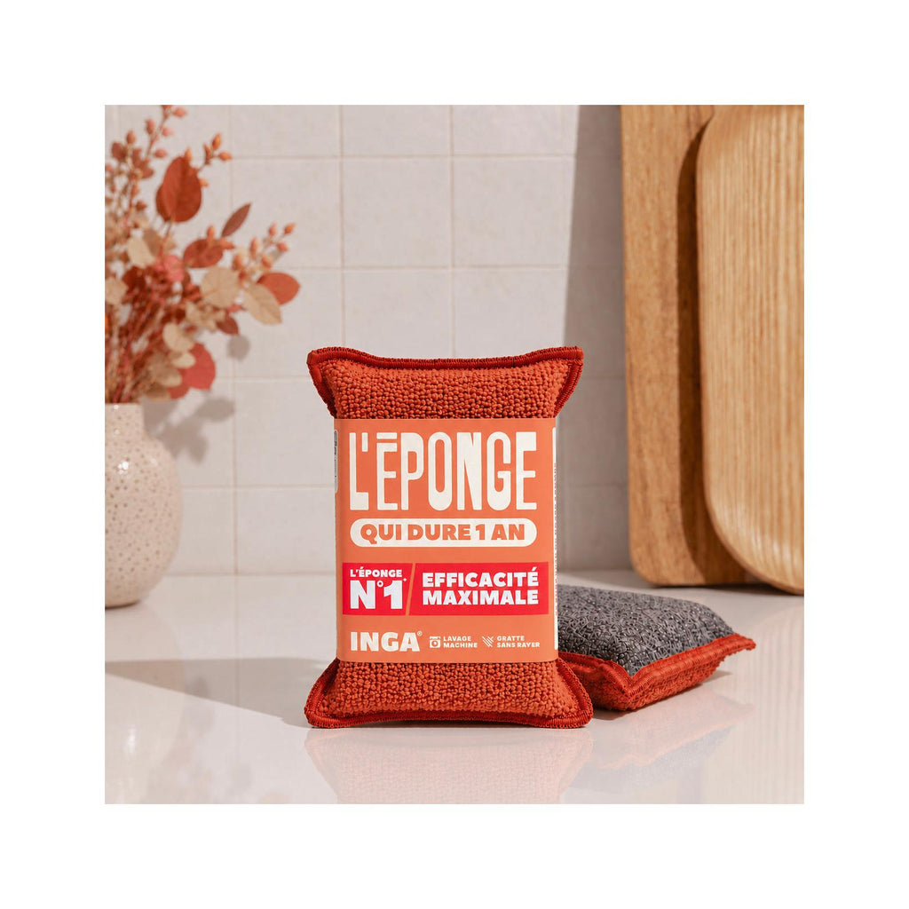 Duo D'Éponges Terracotta