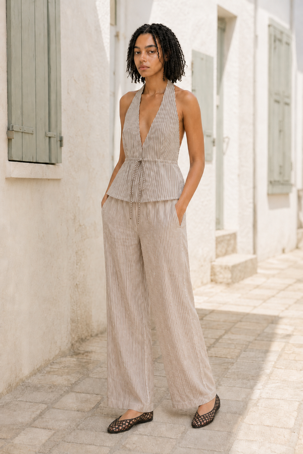 Pantalones Kaia - Marrón oscuro