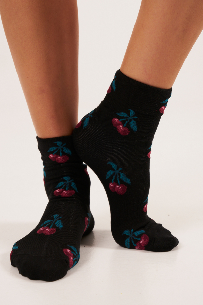 Calcetines Cereza - Negro