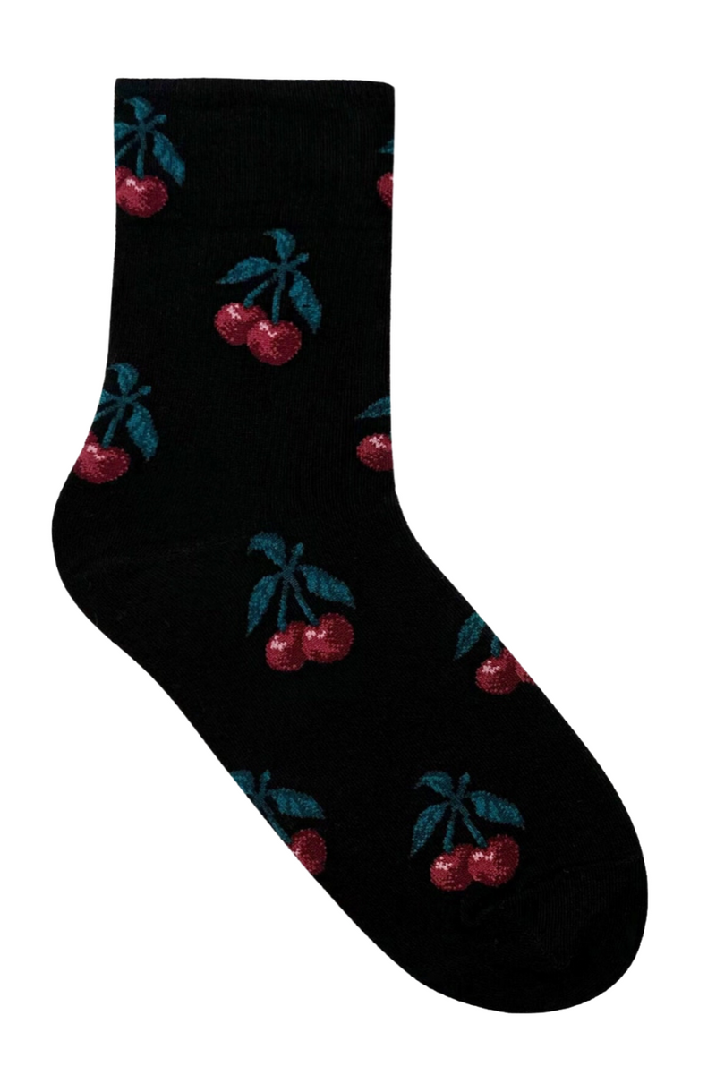 Calcetines Cereza - Negro