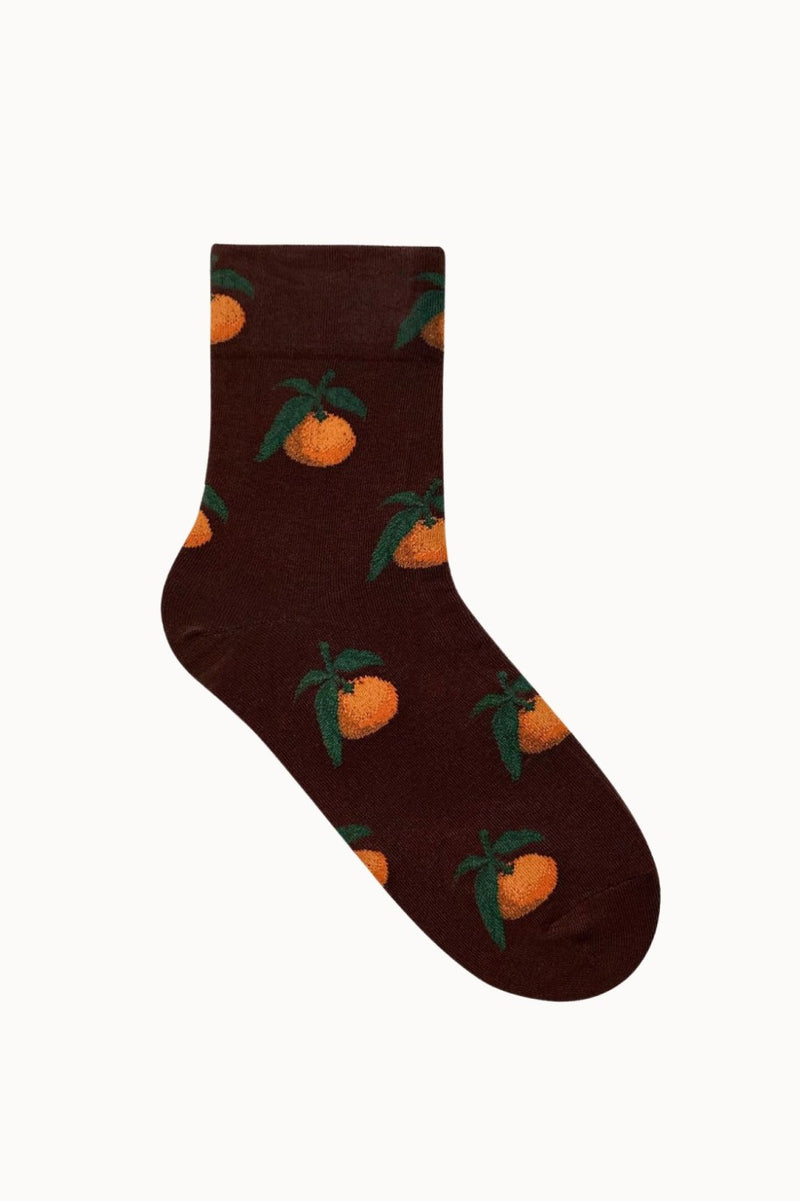 Calcetines Naranja - Marrón