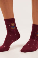 Calcetines Teddy - Rojo