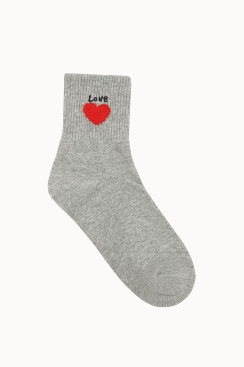 Chaussettes Grey Heart - Gris