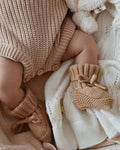 Chaussons Bébé En Maille - Biscuit