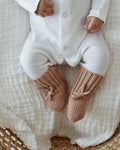 Chaussons Bébé En Maille - Nude