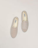 Chausson homme velours beige Angarde packshot haut