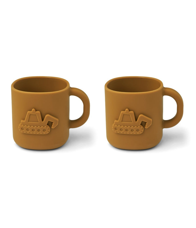 Liewood - Lot De 2 Tasses Pour Véhicules Chaves - Caramel Doré