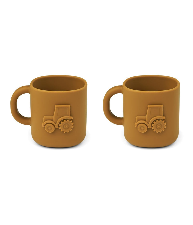 Liewood - Lot De 2 Tasses Pour Véhicules Chaves - Caramel Doré