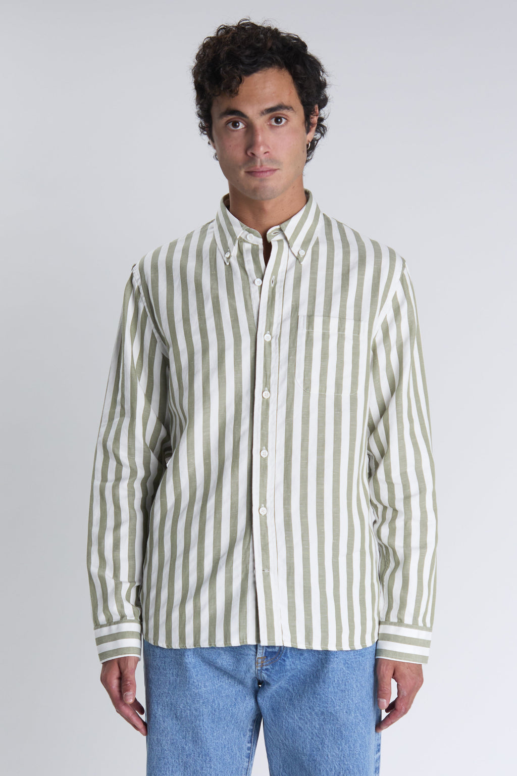 Calvi Shirt - Khaki White