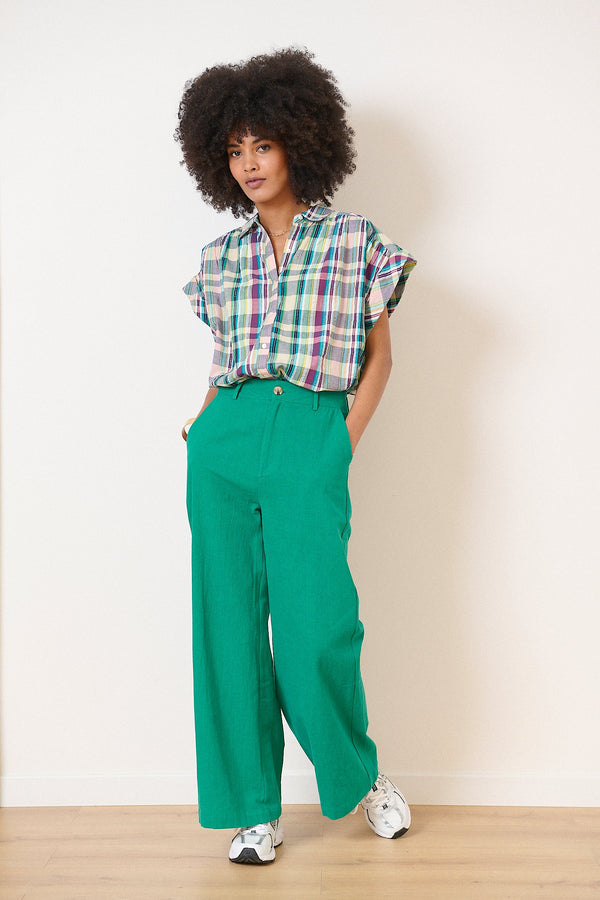 Victorine Pants - Turquoise