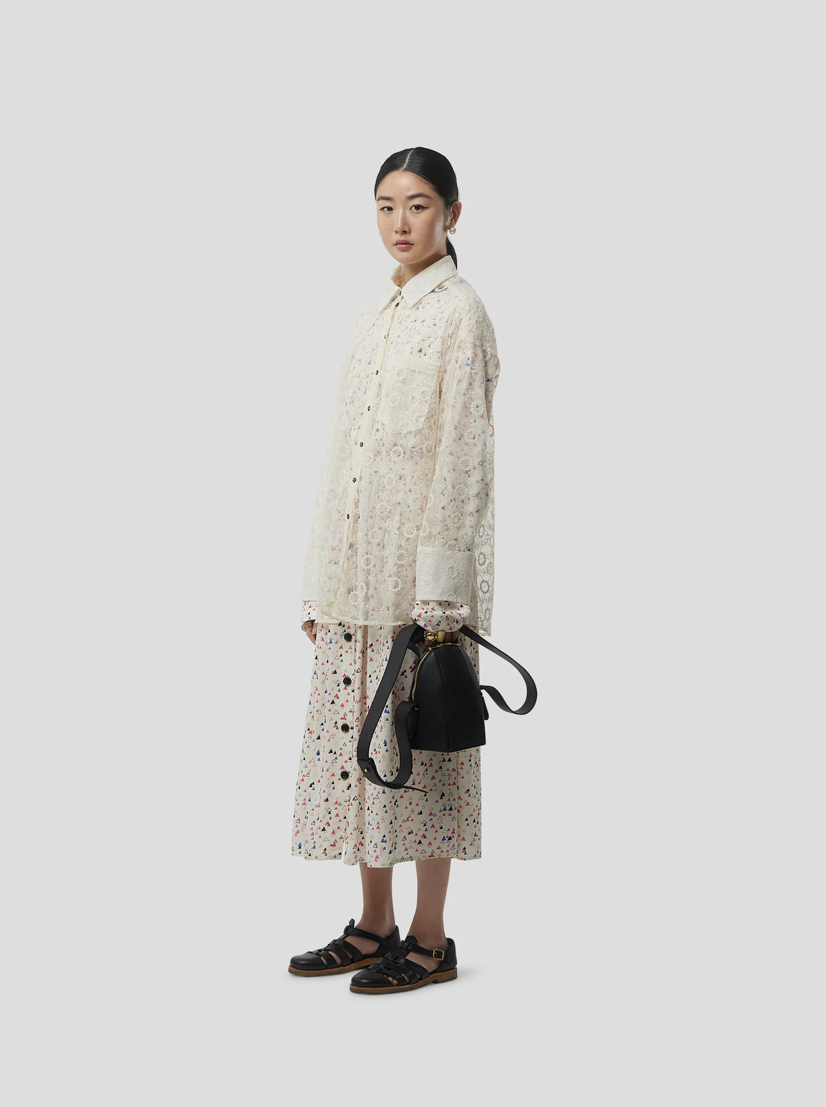 Chemise Rover In Ecume Lace