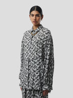 Chemise Tasman In Lead Shavings Print