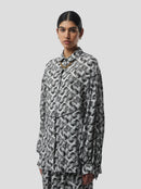 Tasman In Lead Shavings Print Shirt