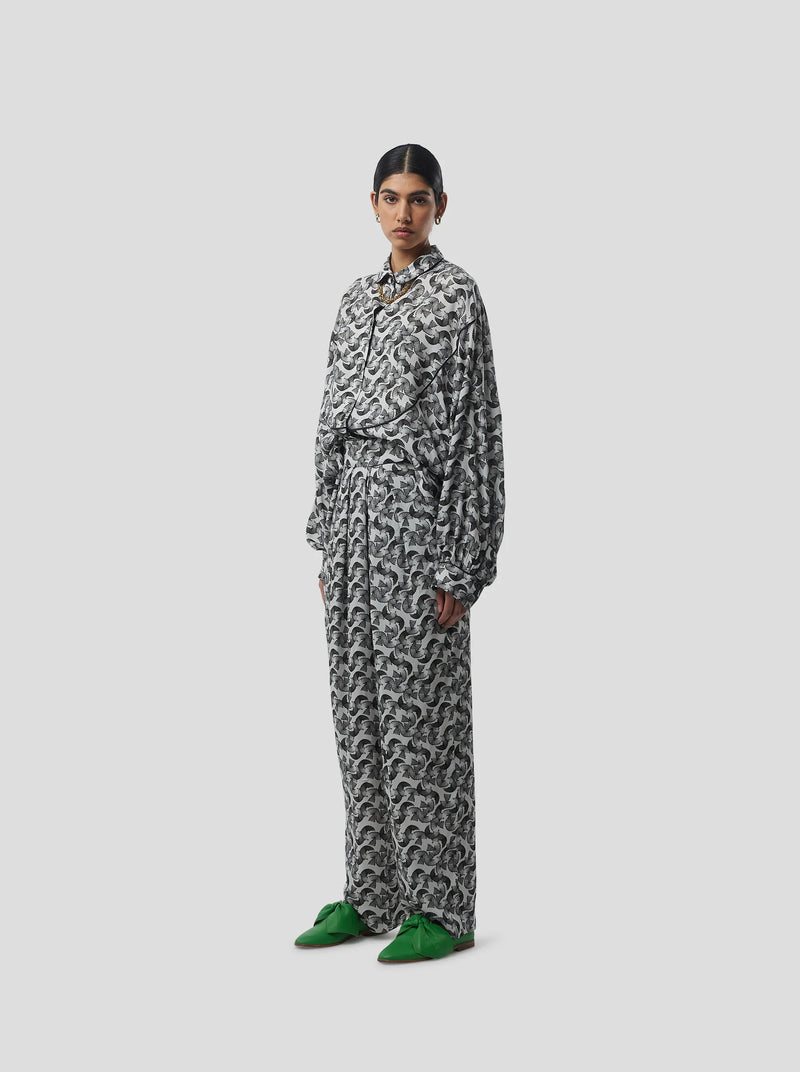 Tasman In Lead Shavings Print Shirt