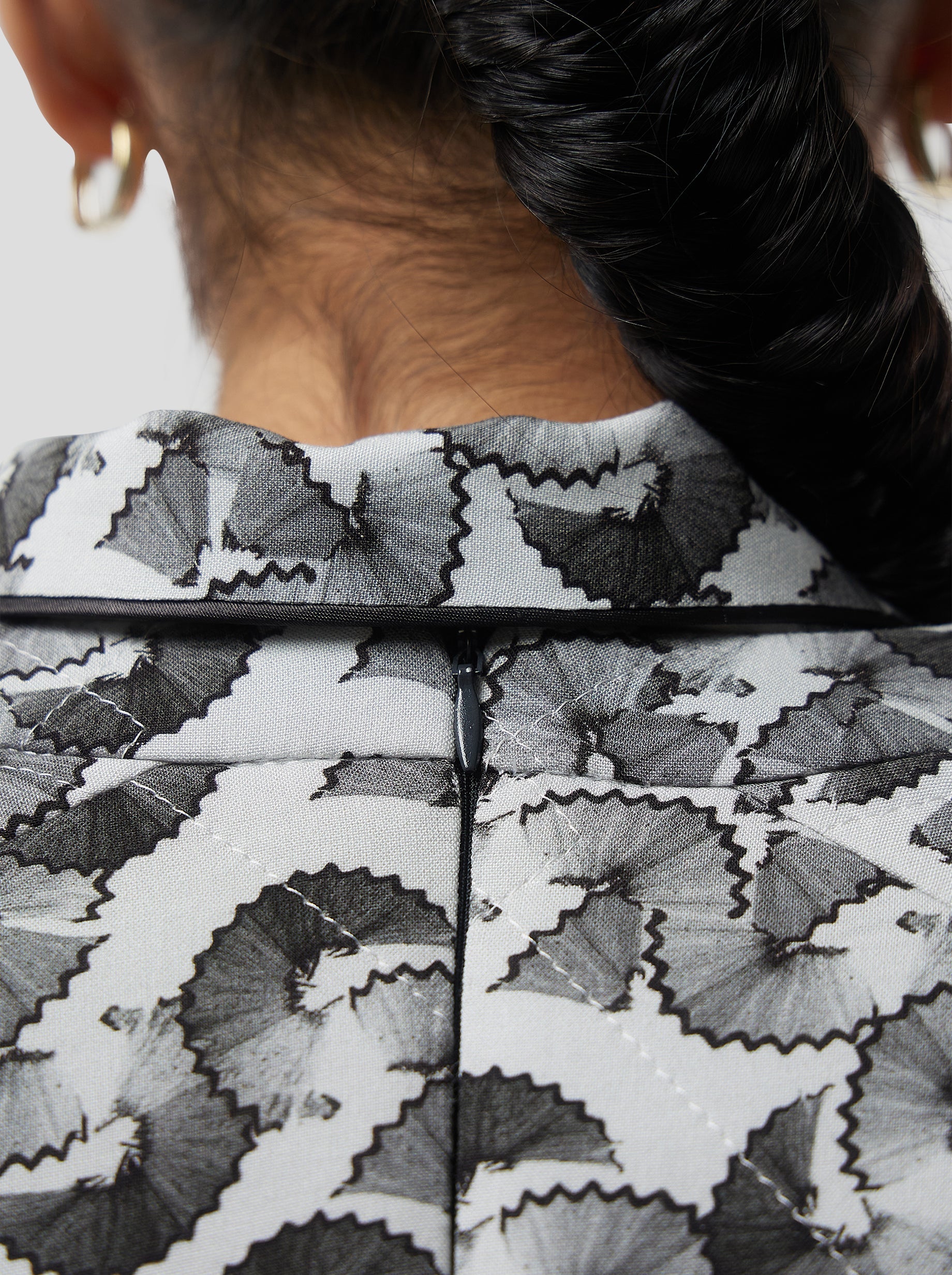 Brooklyn Jumper in Lead Shavings Print